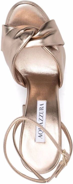 Aquazzura Olie 140mm platform sandals Gold