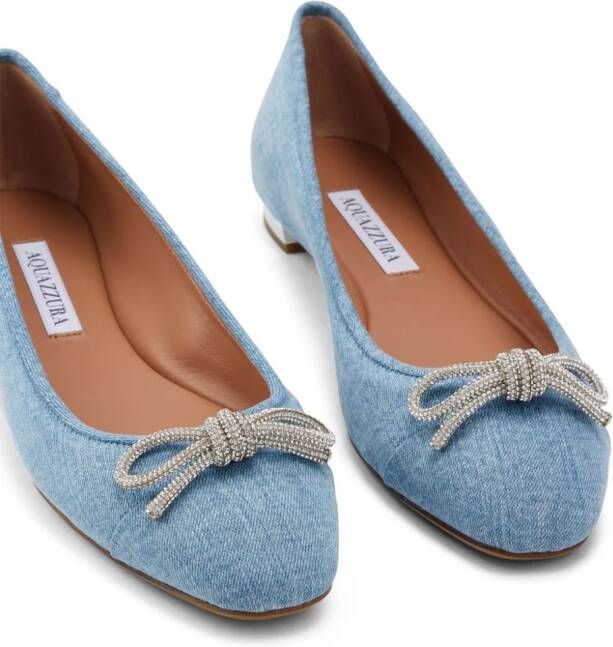 Aquazzura Parisina ballerina shoes Blue