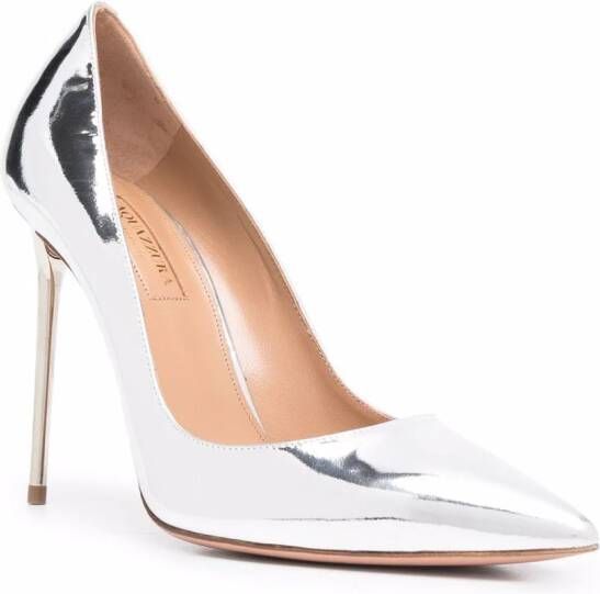 Aquazzura Purist 105mm pumps Silver