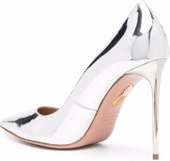 Aquazzura Purist 105mm pumps Silver