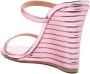 Aquazzura Riviera 105mm wedge sandals Pink - Thumbnail 3