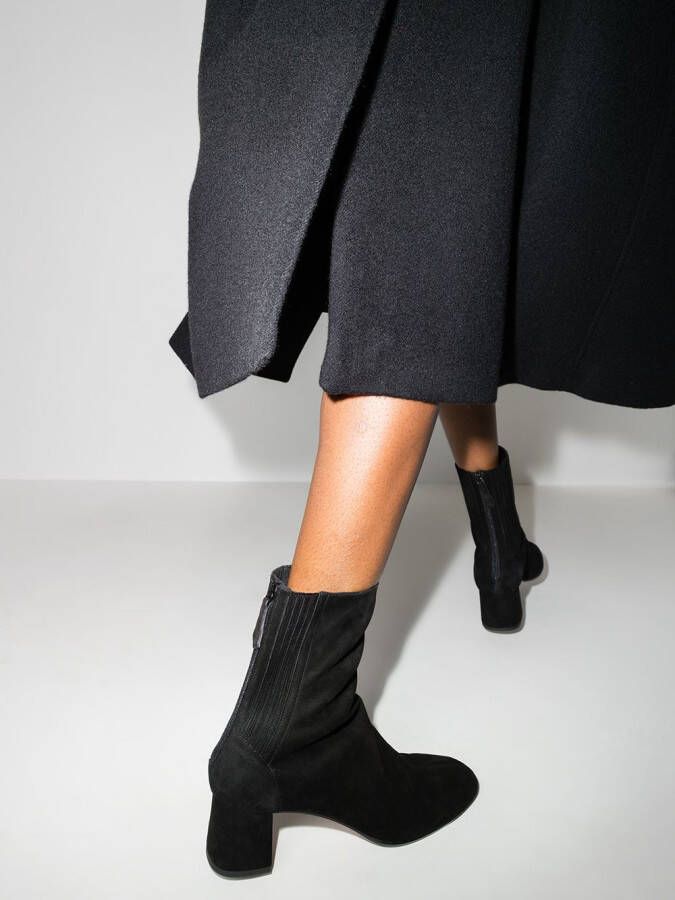 Aquazzura Saint Honore 50mm ankle boots Black