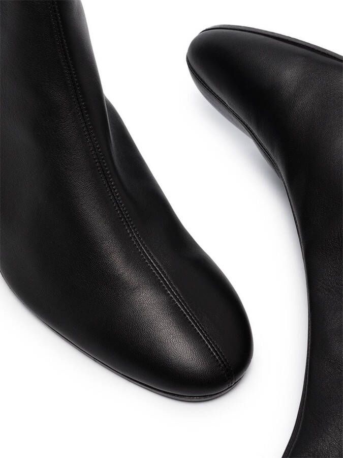 Aquazzura Saint Honore 50mm leather boots Black