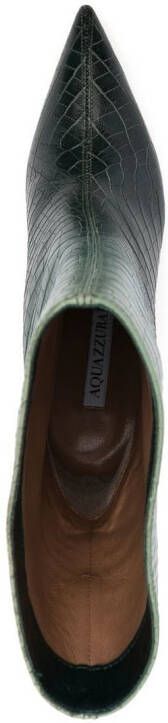Aquazzura So Matignon 105mm ankle boots Green