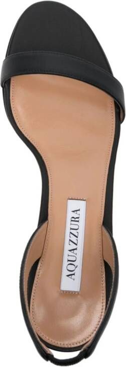Aquazzura So Nude 50mm leather sandals Black