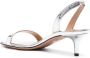 Aquazzura So Nude 50mm metallic sandals Silver - Thumbnail 3