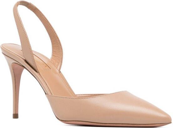 Aquazzura So Nude 85mm pumps Brown