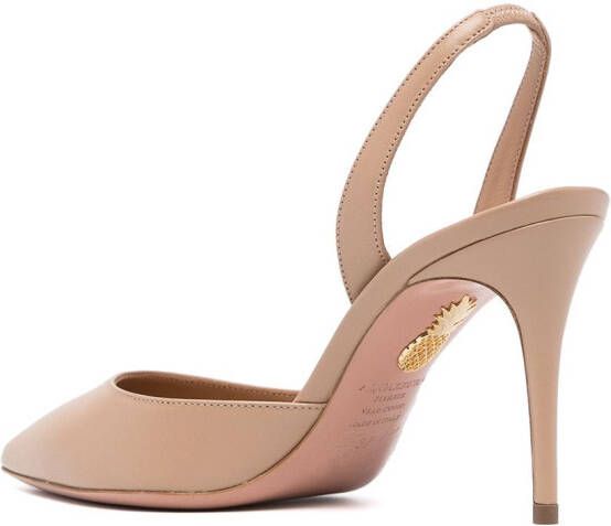 Aquazzura So Nude 85mm pumps Brown