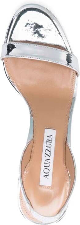 Aquazzura So Nude 85mm sandals Silver