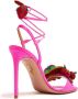 Aquazzura Strawberry Punch 105mm leather sandals Pink - Thumbnail 3