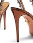 Aquazzura Temptation 105mm crystal-embellished sandals Brown - Thumbnail 4