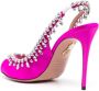 Aquazzura Temptation 105mm crystal-embellished sandals Pink - Thumbnail 3