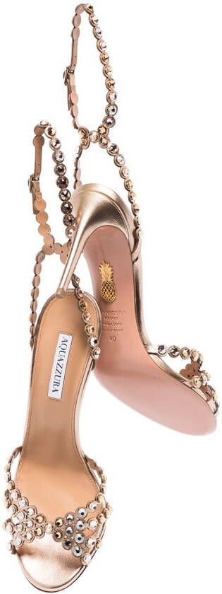 Aquazzura Tequila 85mm stiletto sandals Gold