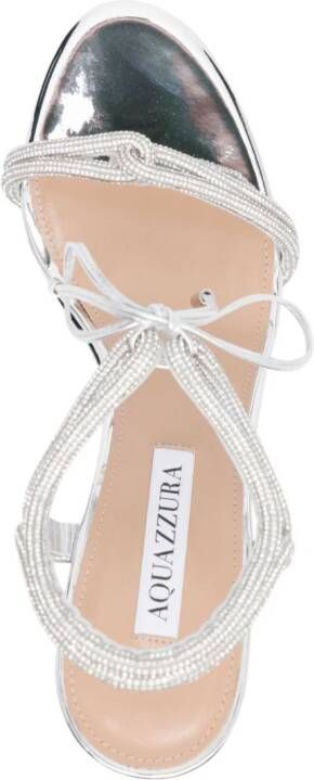 Aquazzura Tessa 95mm sandals Silver