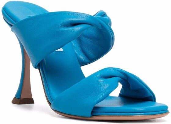 Aquazzura Twist 95 slip-on sandals Blue