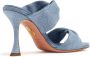 Aquazzura Twist 95mm denim sandals Blue - Thumbnail 3