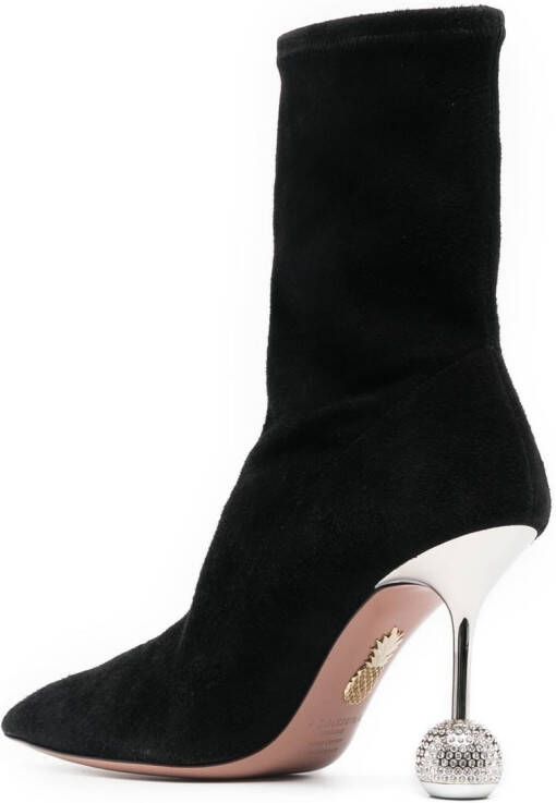 Aquazzura Yedhi disco ball 170mm boots Black