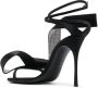 AREA x Sergio Rossi Marquise 105mm satin sandals Black - Thumbnail 3