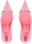 AREA crystal-embellished stiletto pumps Pink - Thumbnail 4