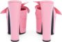 AREA floral-appliqué platform mules Pink - Thumbnail 3