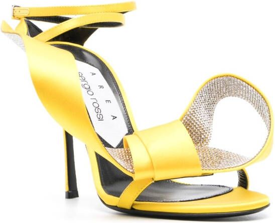AREA x Sergio Rossi Marquise 110mm sandals Yellow
