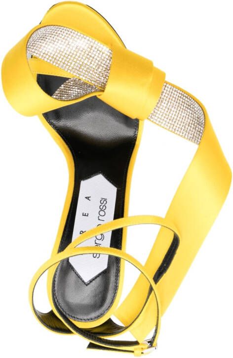 AREA x Sergio Rossi Marquise 110mm sandals Yellow