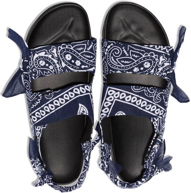 Arizona Love Apache bandana-print sandals Blue