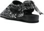 Arizona Love bandana-detail open-toe sandals Black - Thumbnail 3
