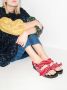 Arizona Love bandana-print flat sandals Red - Thumbnail 3