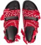 Arizona Love bandana-print flat sandals Red - Thumbnail 4