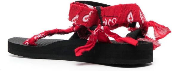 Arizona Love bandana-print sandals Red