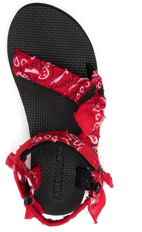 Arizona Love bandana-print sandals Red