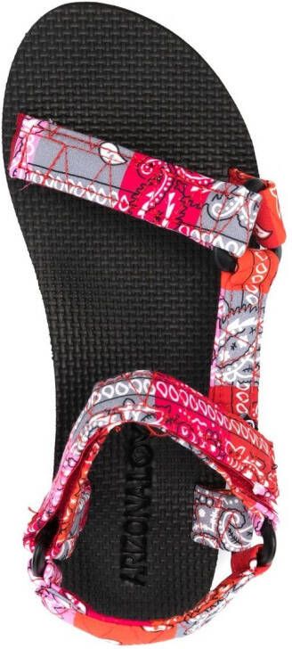 Arizona Love bandana-print sandals Red
