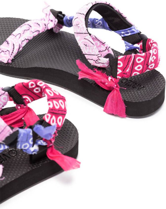 Arizona Love bandana-straps flat sandals Pink