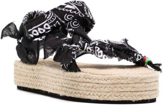 Arizona Love paisley-print open-toe sandals Neutrals