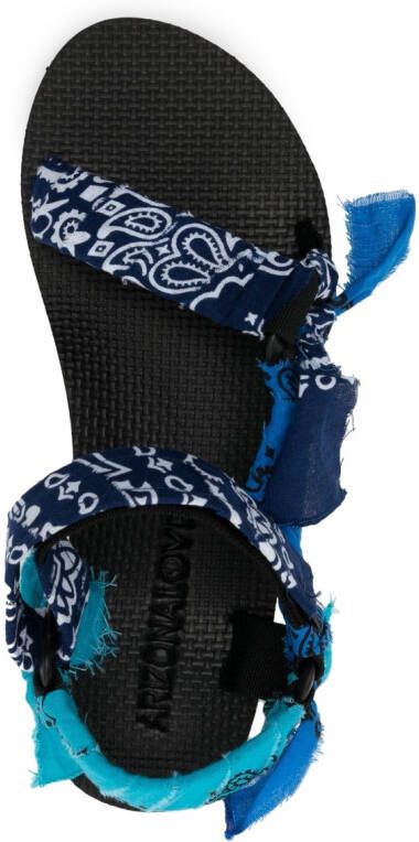 Arizona Love Trekky bandana-print sandals Blue