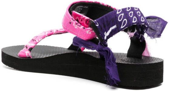 Arizona Love Trekky bandana-print sandals Pink