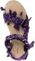 Arizona Love Trekky bandana-print raffia sandals Purple - Thumbnail 4