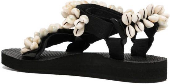Arizona Love Trekky shell-embellished sandals Black