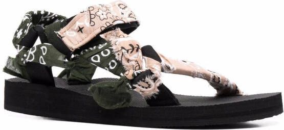 Arizona Love Trekky two-tone bandana sandals Neutrals