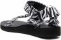 Arizona Love Trekky zebra-print gauze sandals Black - Thumbnail 3