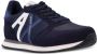 Armani Exchange AX panelled lace-up sneakers Blue - Thumbnail 1