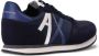Armani Exchange AX panelled lace-up sneakers Blue - Thumbnail 2