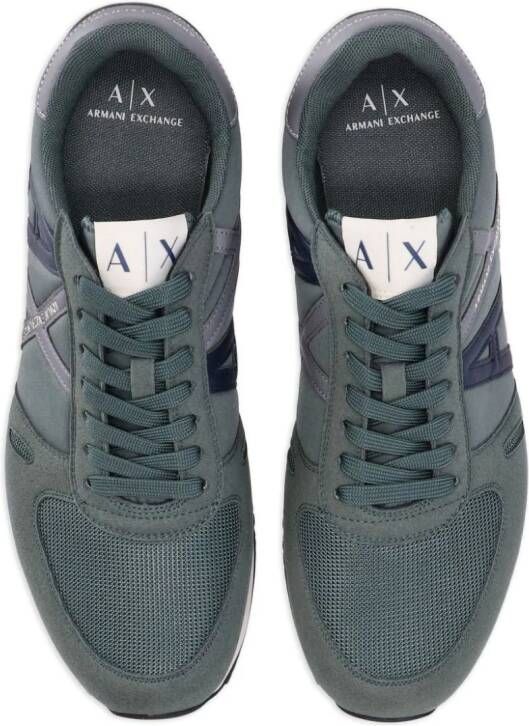 Armani Exchange AX panelled sneakers Green