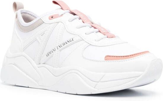 Armani Exchange chunky-sole low-top sneakers White