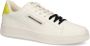 Armani Exchange double-coloured laces leather sneakers White - Thumbnail 2