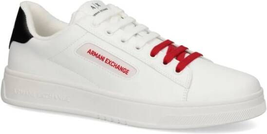 Armani Exchange double-coloured laces sneakers White