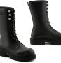 Armani Exchange embossed-logo lace up boots Black - Thumbnail 3