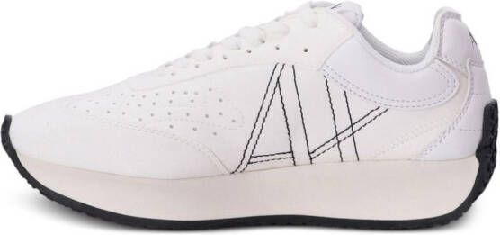 Armani Exchange embroidered-logo low-top sneakers White