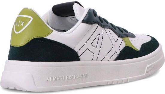 Armani Exchange embroidered-logo low-top sneakers White